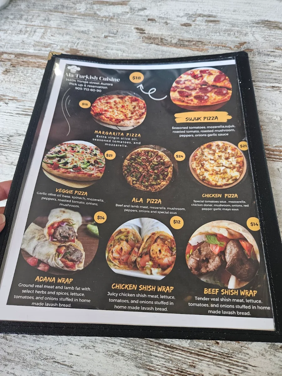 Menu, Suficup Turkish Breakfast