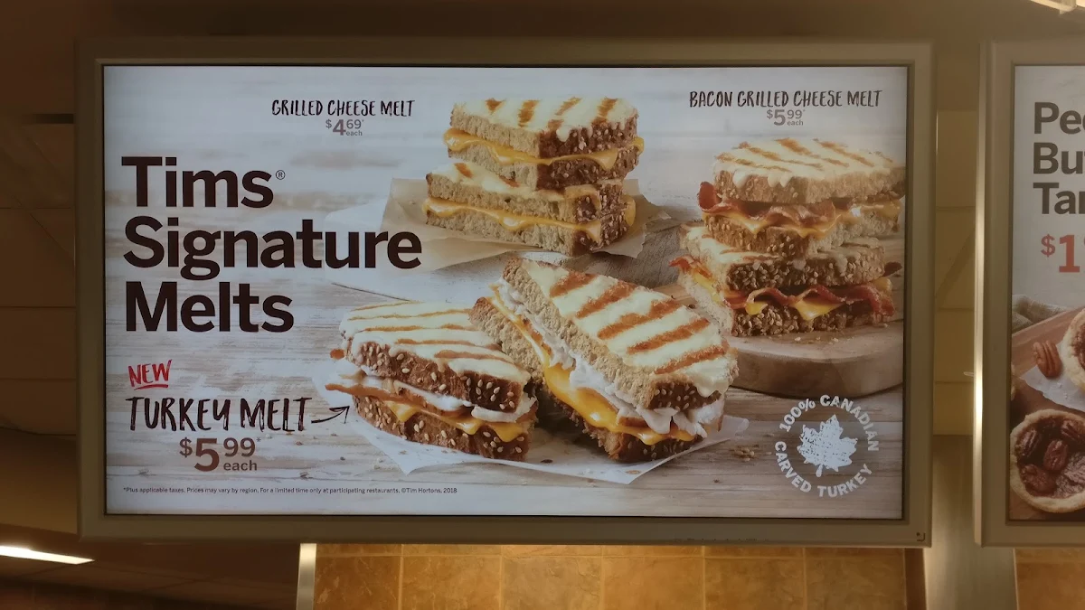 Menu, Tim Hortons