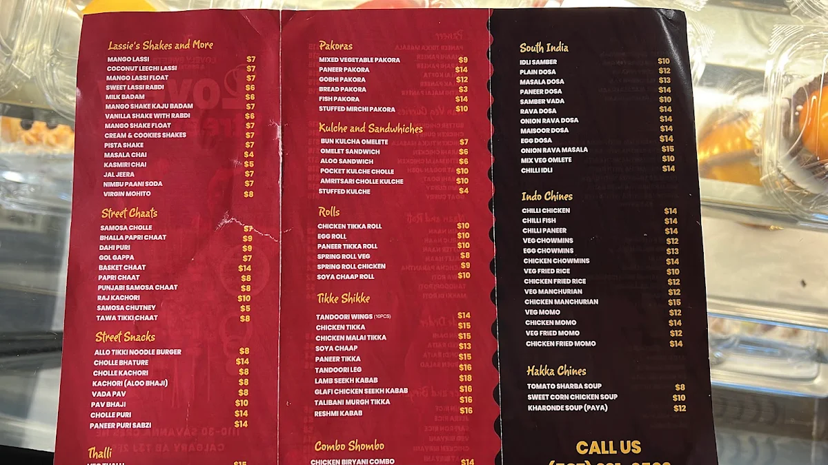 Menu, Lovely Sweets Street Eat Calgary - Best Street Food Restaurant in Calgary