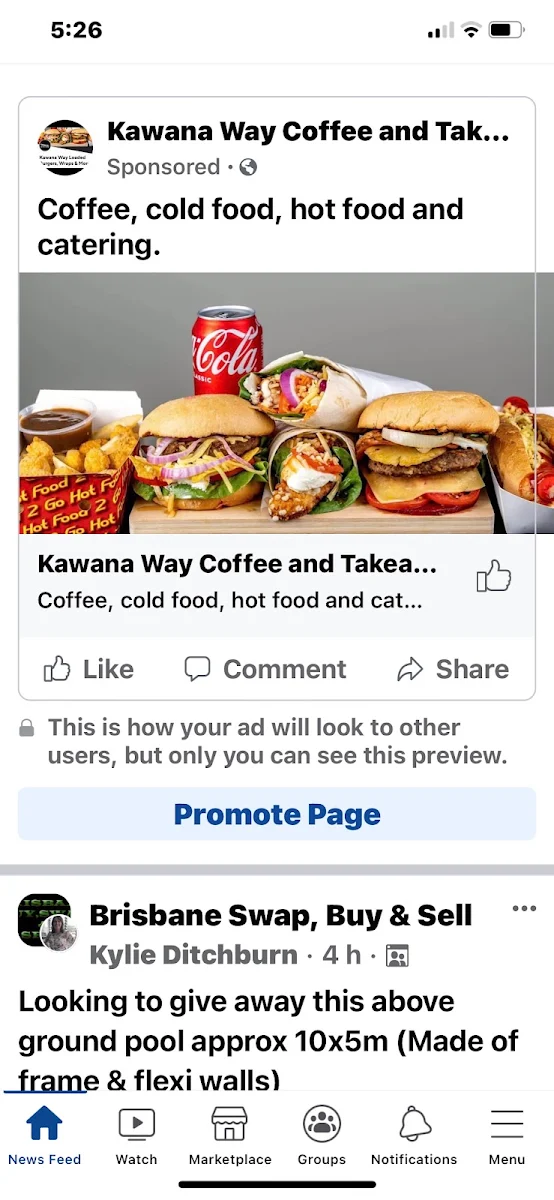 Menu, Kawana Way Coffee & Takeaway