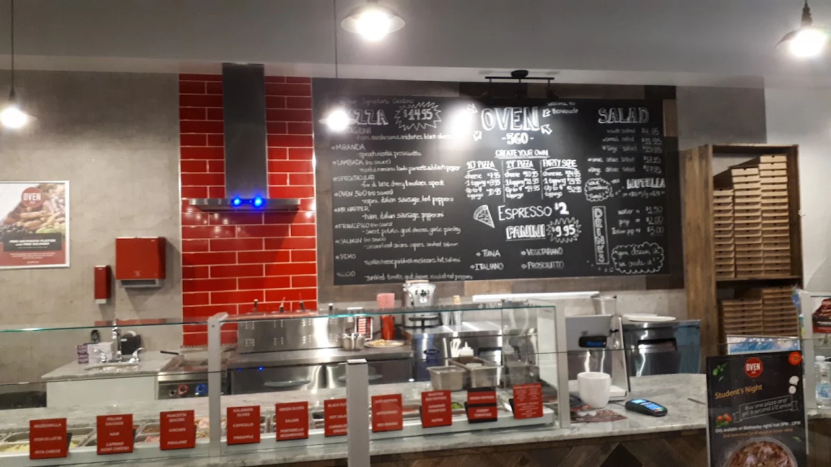Menu, Oven 360 Leamington