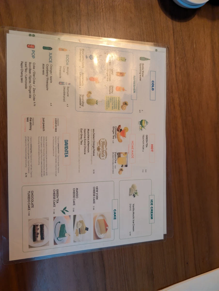 Menu, GINZA SUSHI & POKE