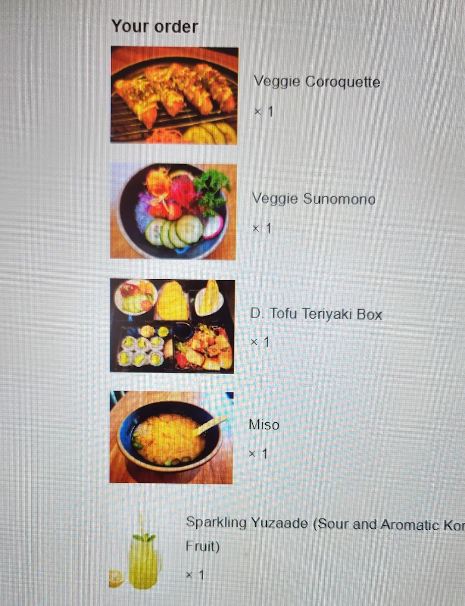 Menu, GINZA SUSHI & POKE