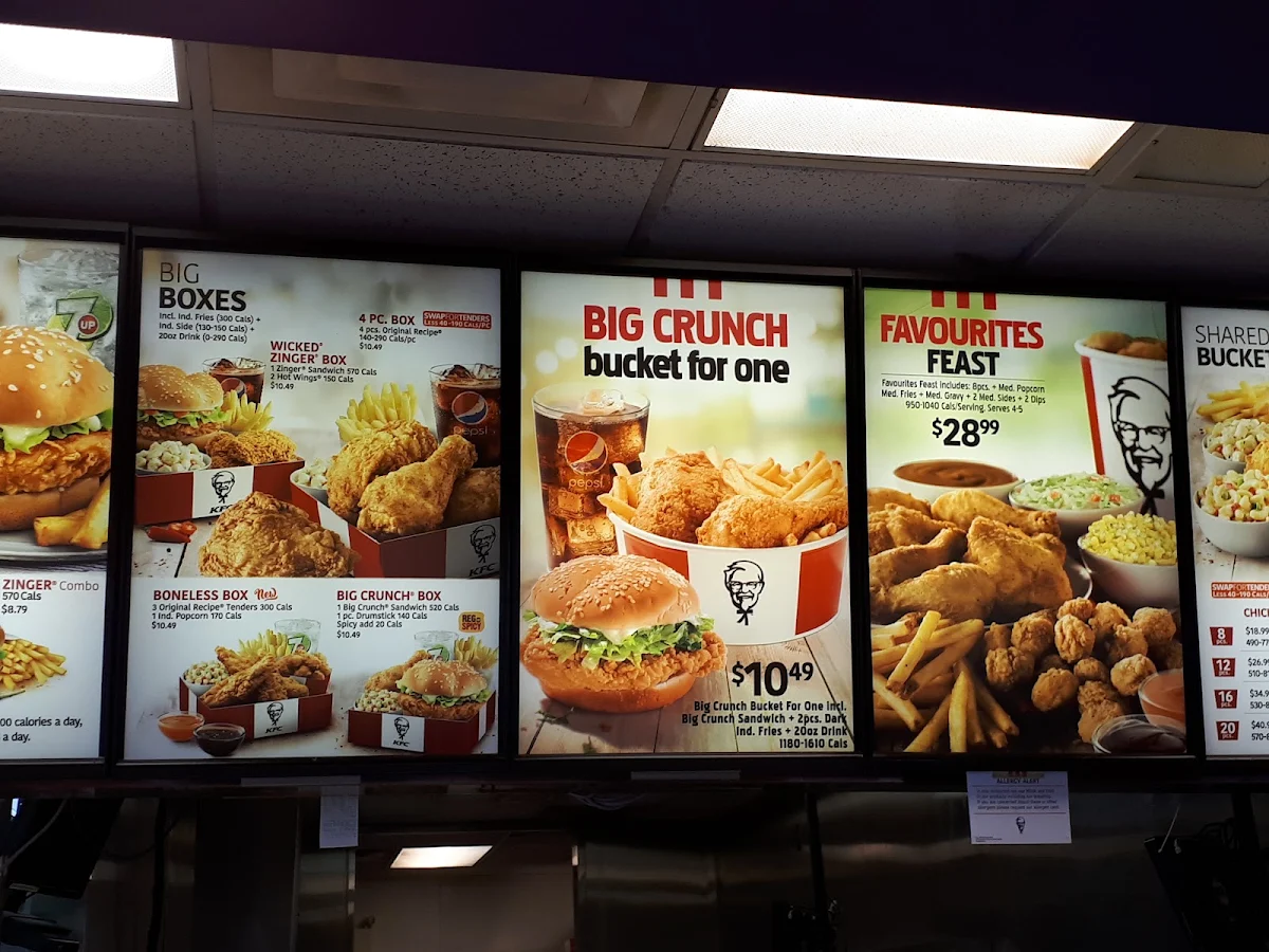 Menu, KFC