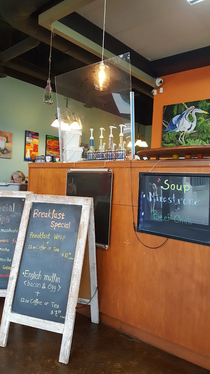 Menu, Java Express - White Rock
