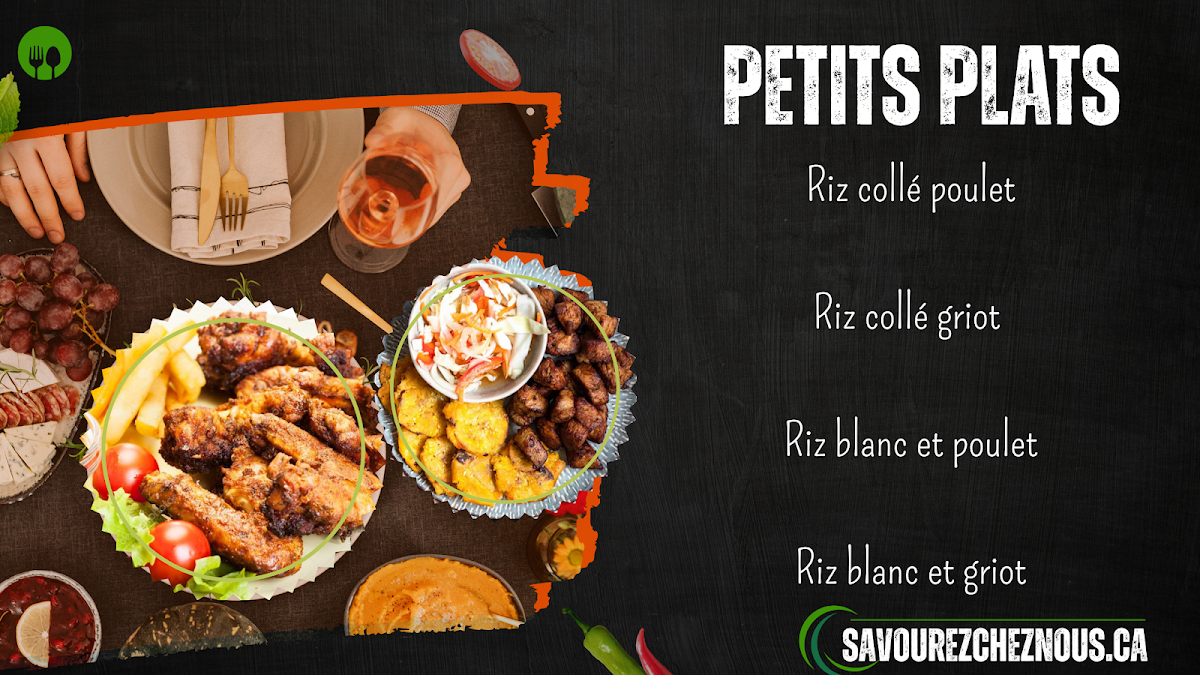 Menu, Savourer Chez-Nous