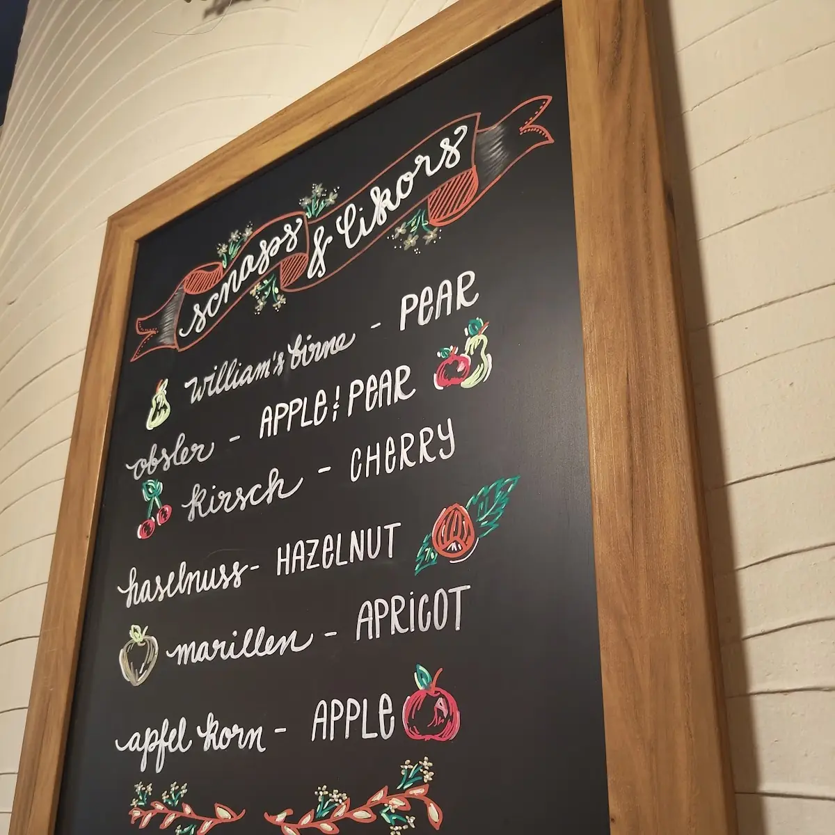 Menu, Amadeus Cafe