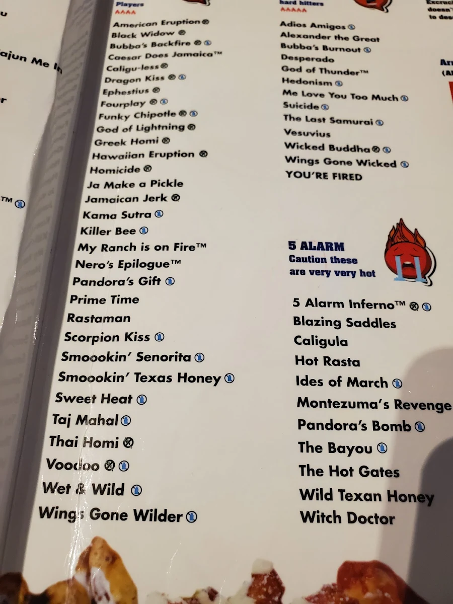 Menu, AllStar Wings and Ribs Richmond Hill
