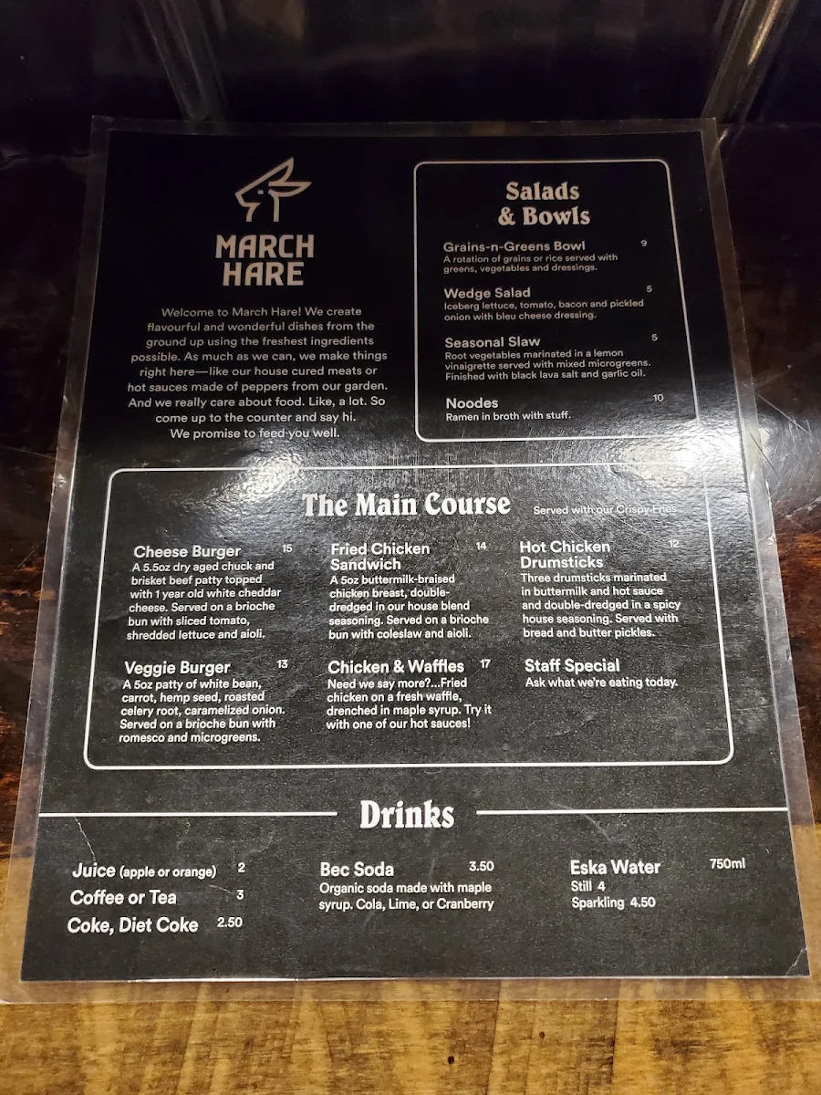 Menu, Davis Craft Kitchen and Bar (a Refined Fool Restaurant)