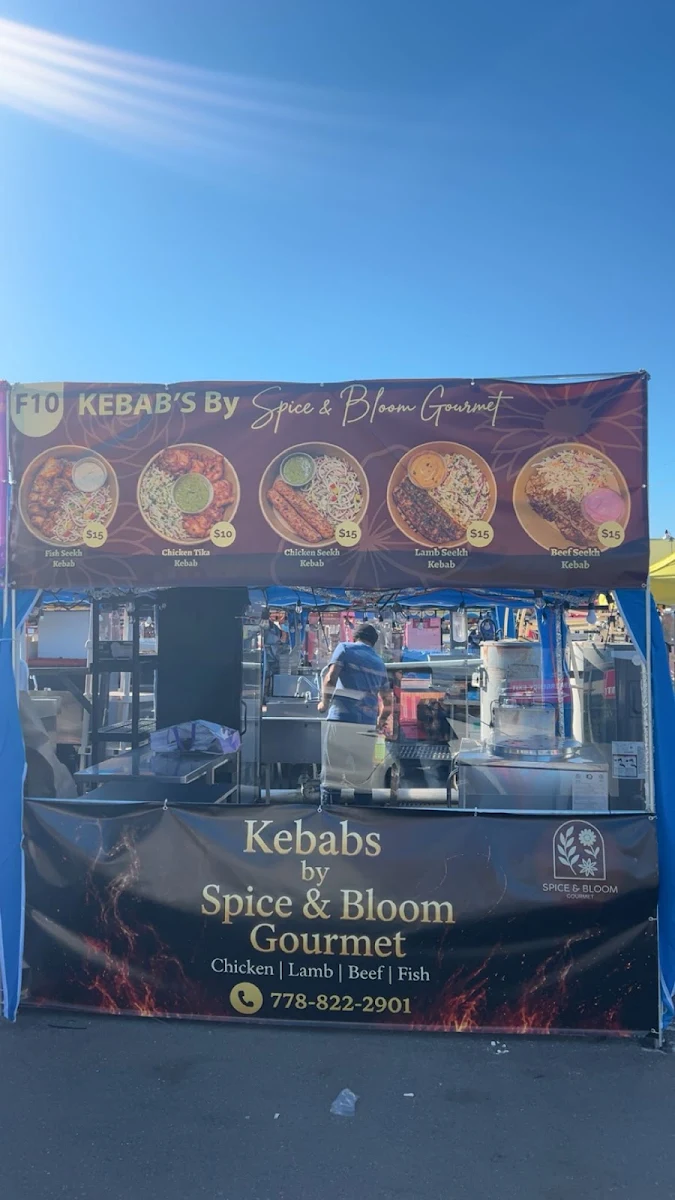 Menu, Kebabs by Spice & Bloom