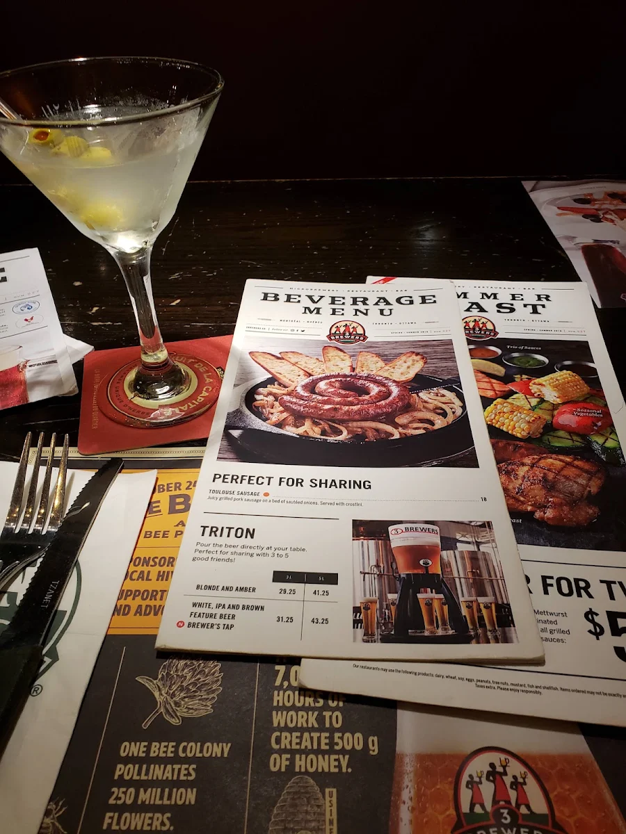Menu, 3 Brasseurs - Kanata