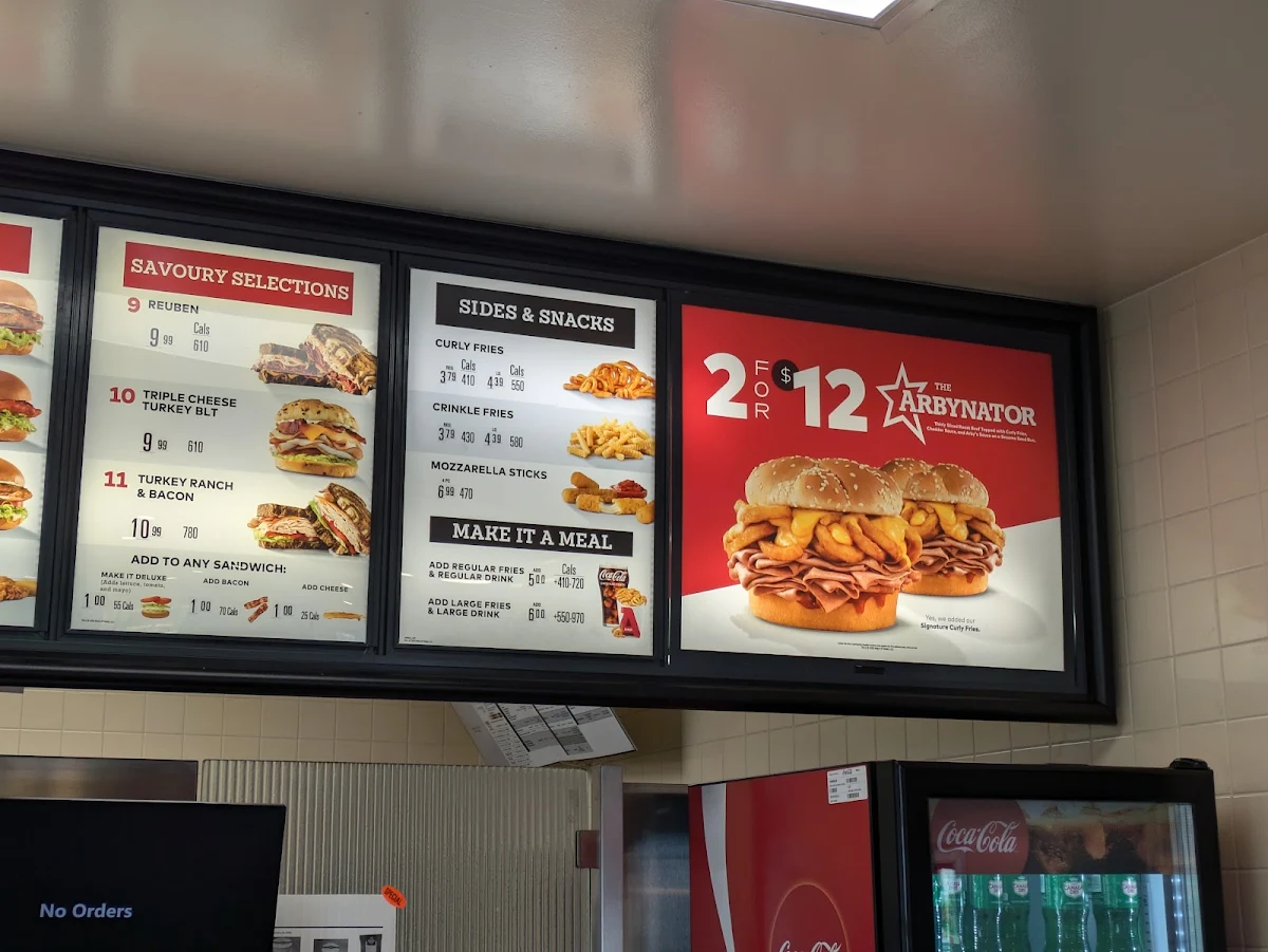 Menu, Arby's