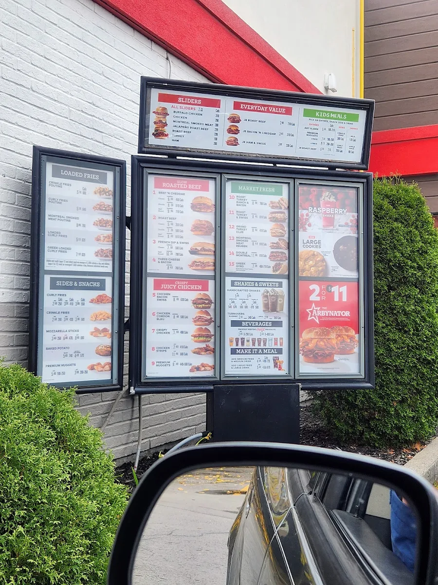 Menu, Arby's