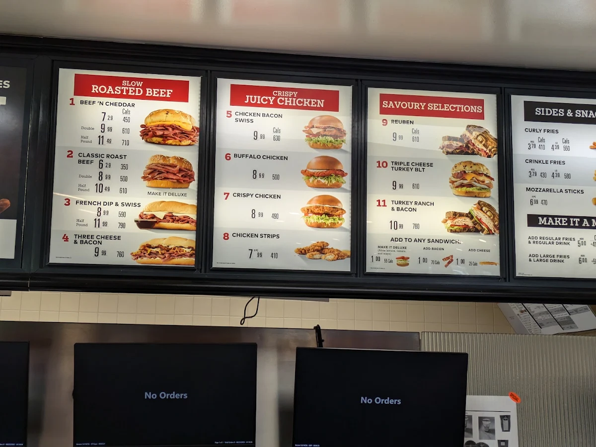 Menu, Arby's