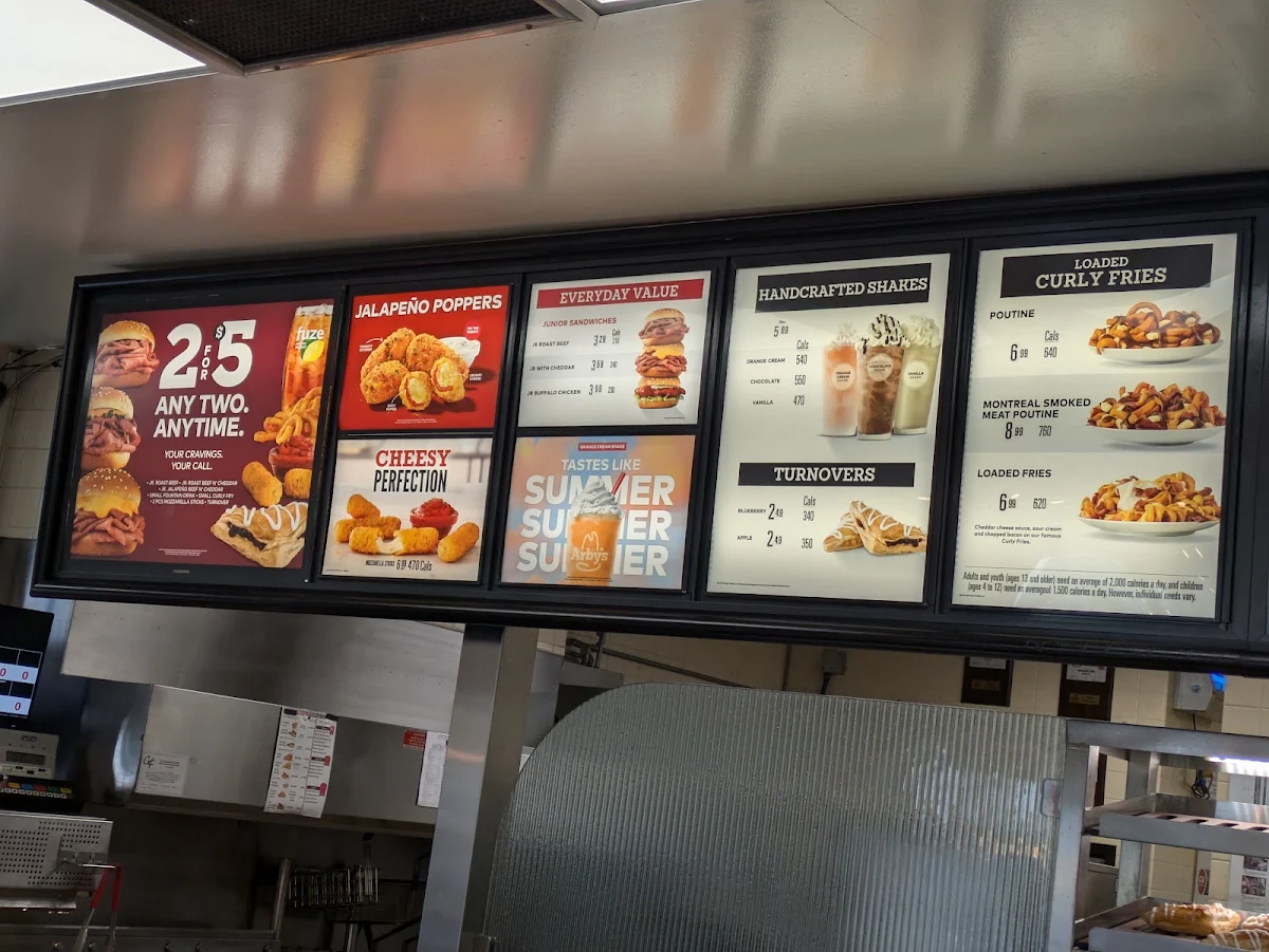 Menu, Arby's