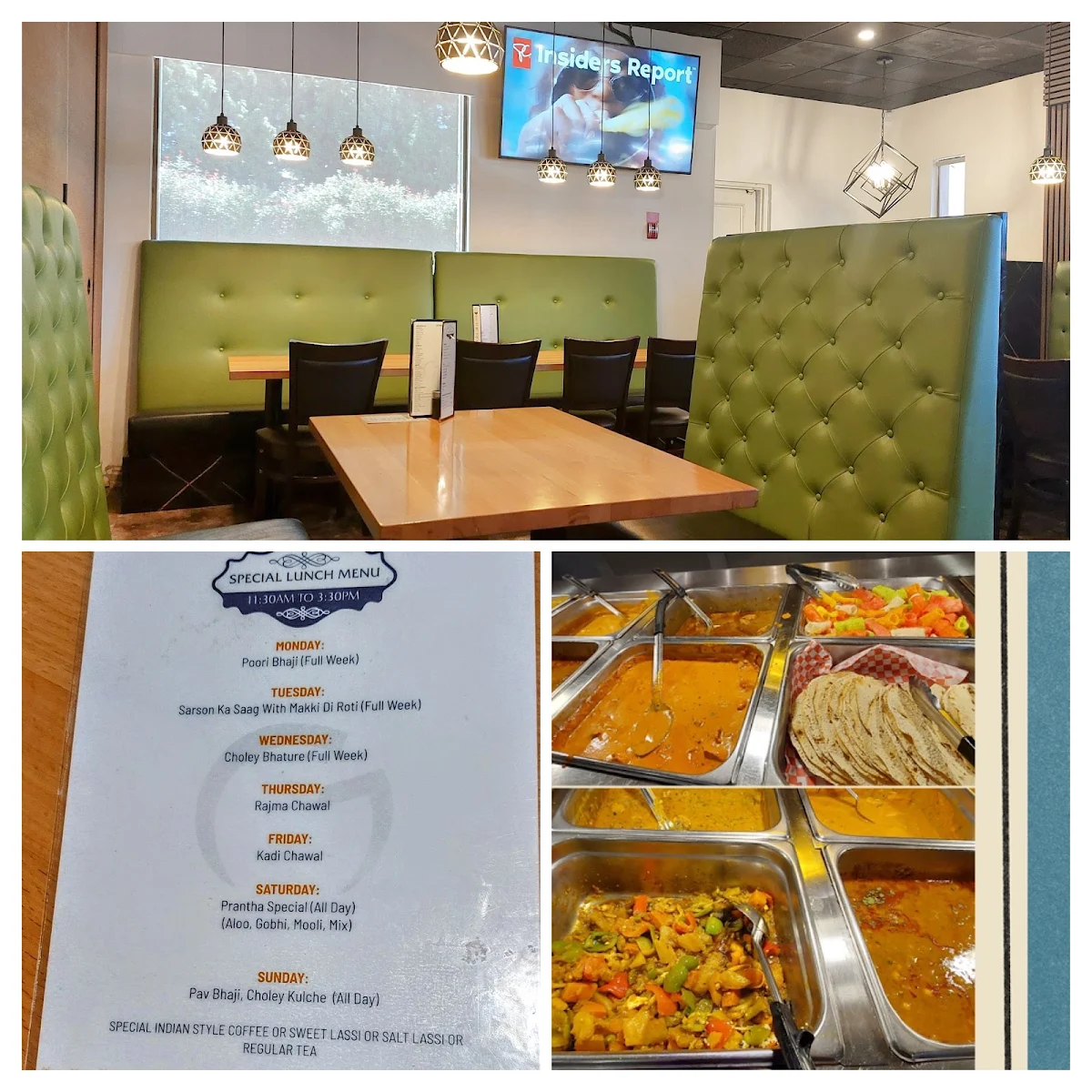 Menu, Gian's Indian Cuisine