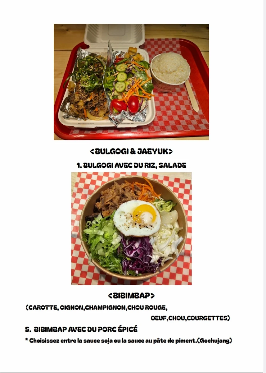 Menu, Korean Restaurant Hodadak