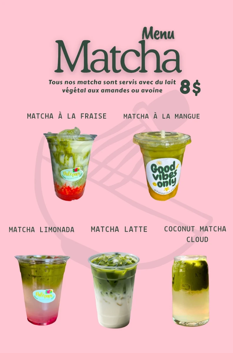 Menu, Palépops