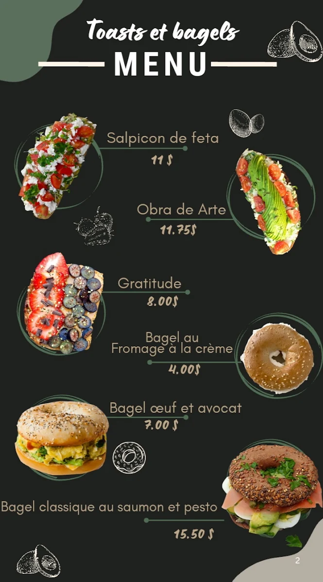 Menu, Palépops