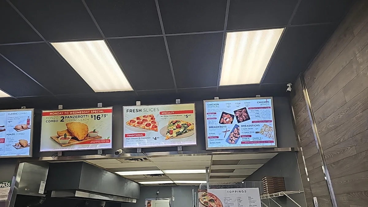 Menu, Pizzaville