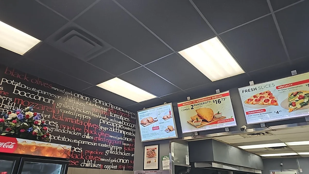 Menu, Pizzaville