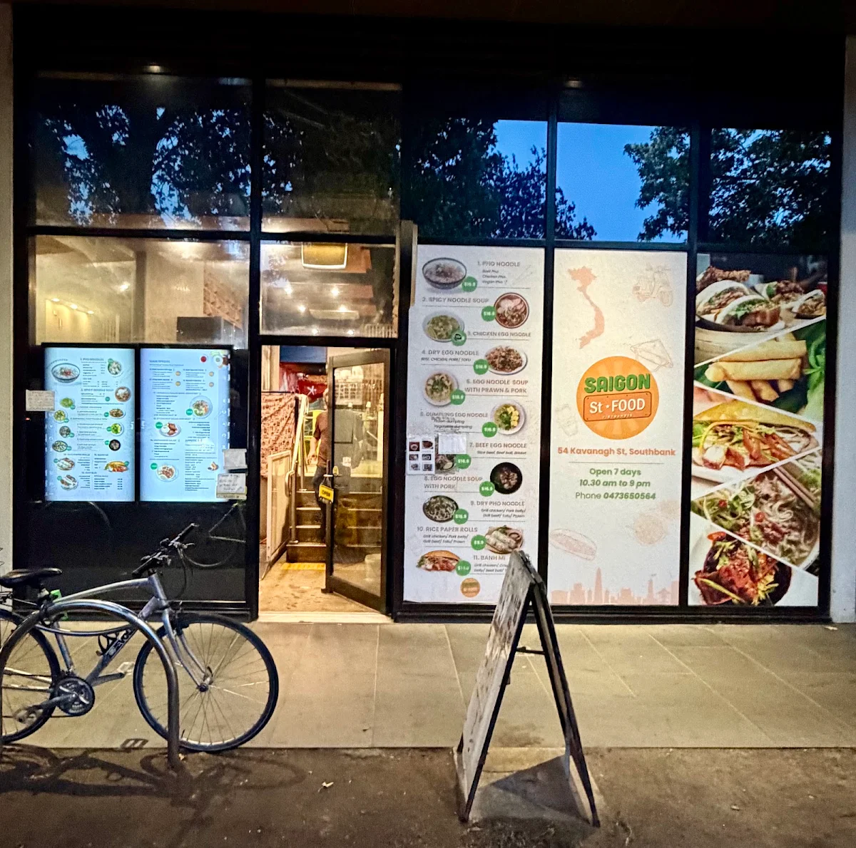 Menu, Saigon St Food