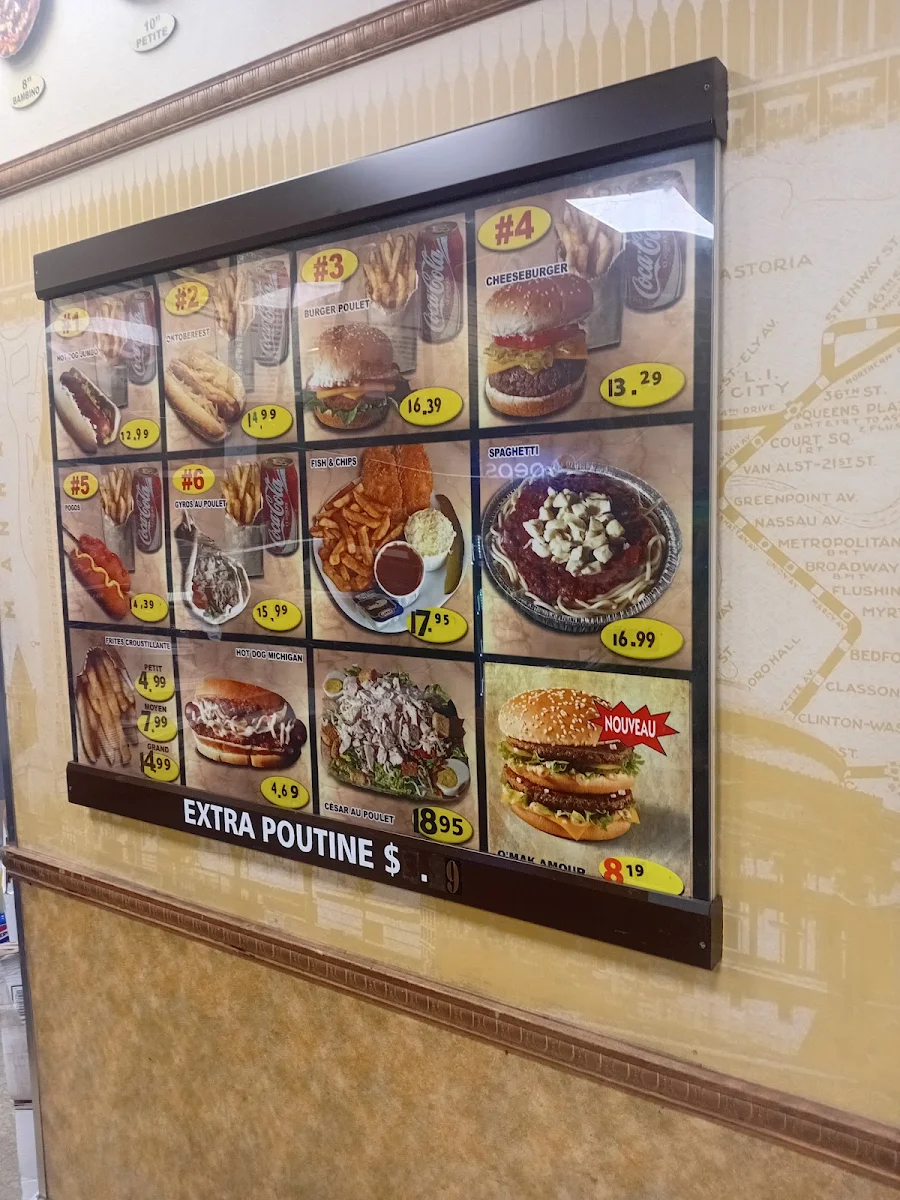 Menu, Resto Route 139