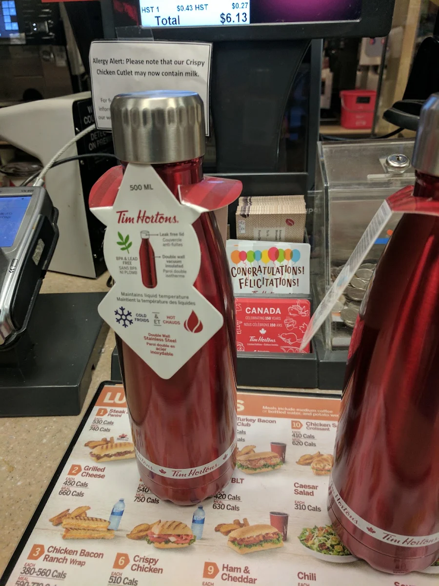 Menu, Tim Hortons