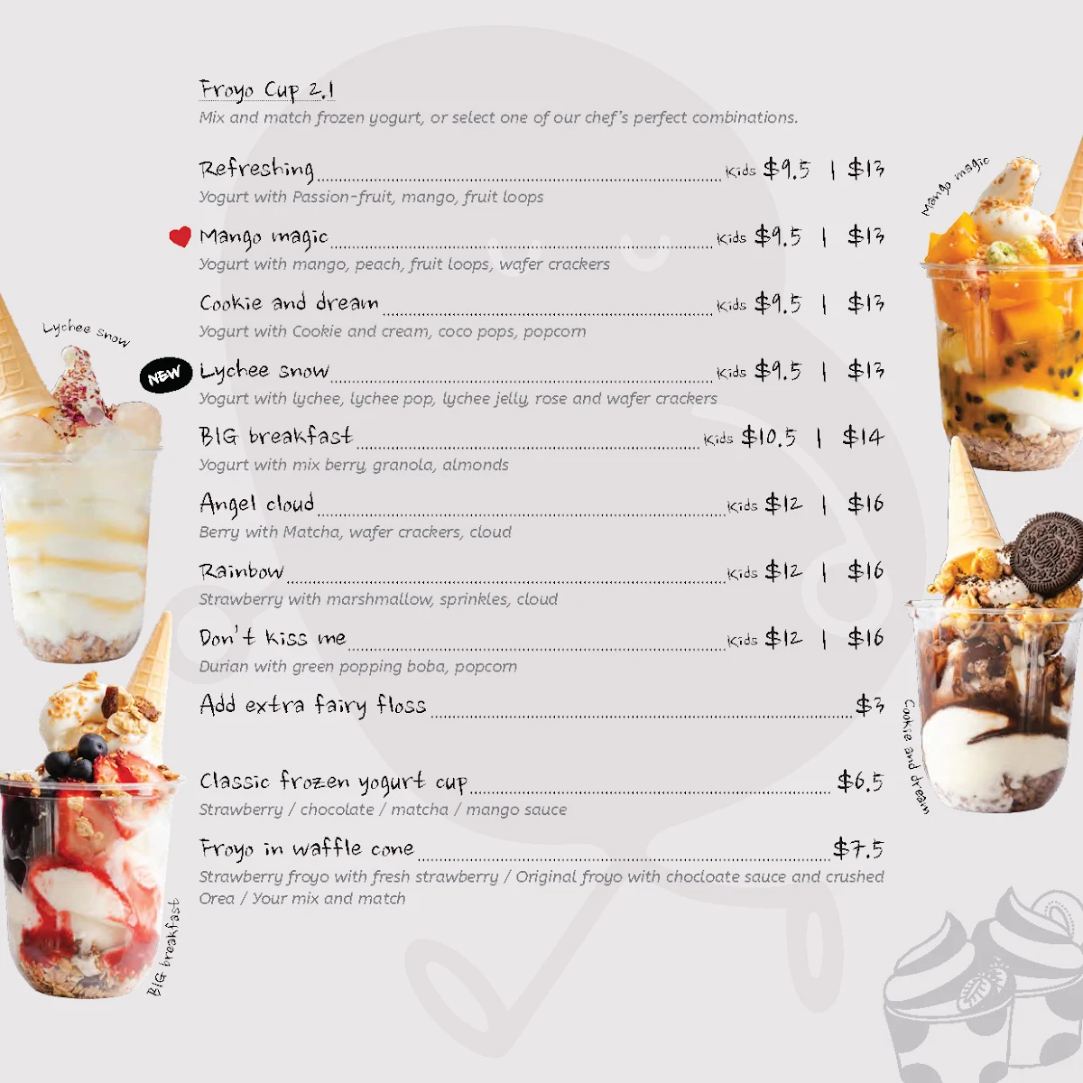 Menu, Behind Merry