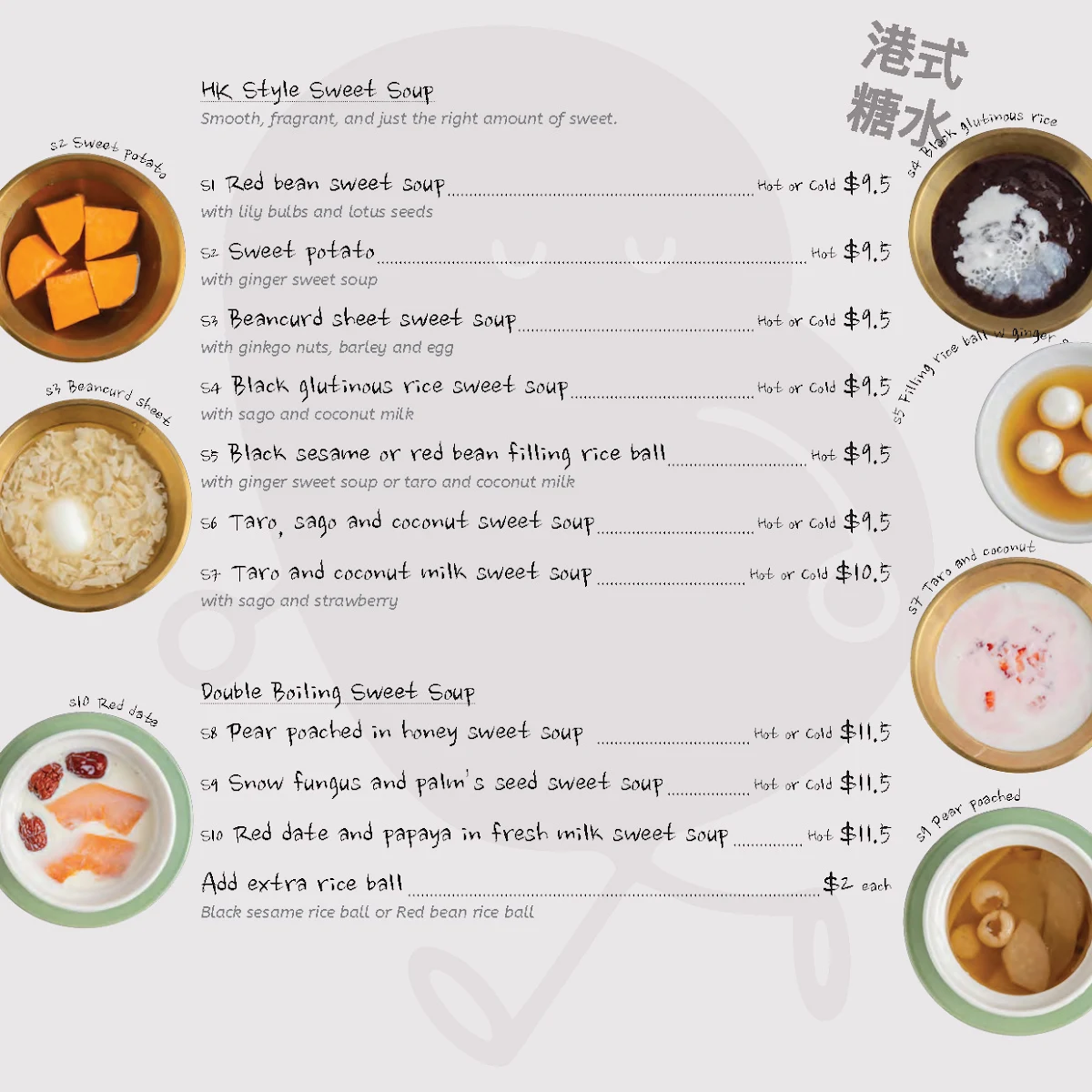 Menu, Behind Merry