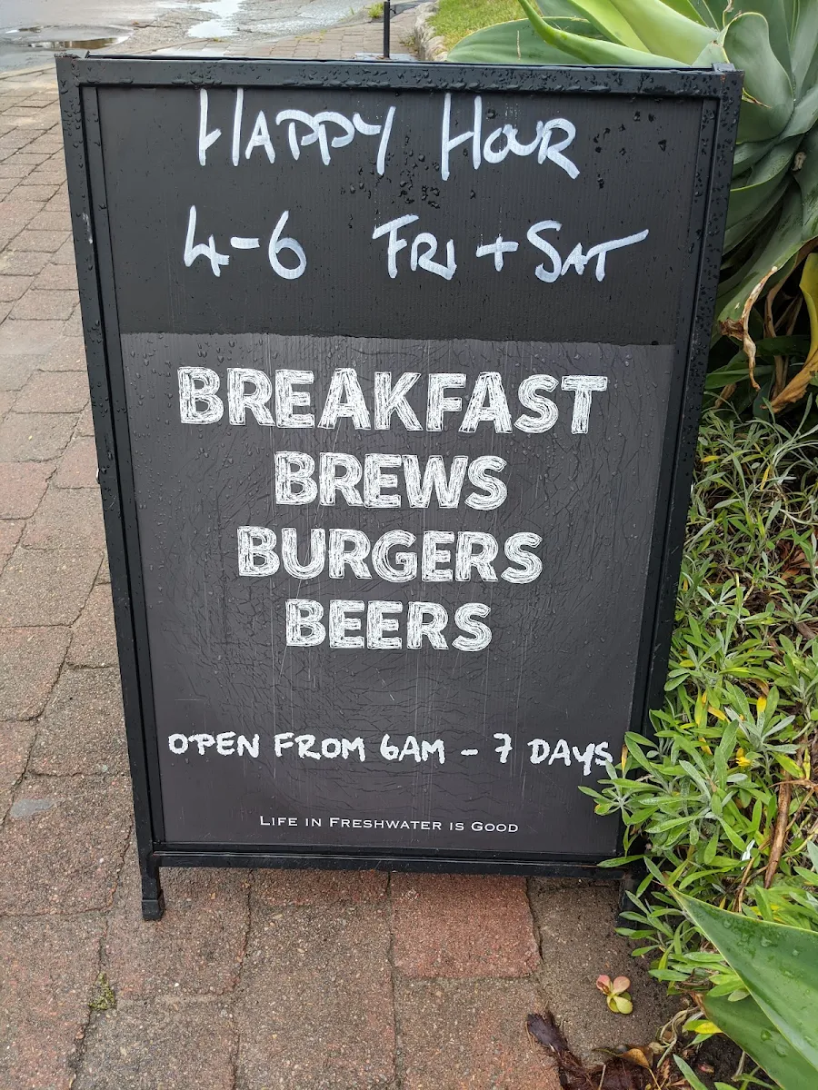 Menu, Shaka Cafe