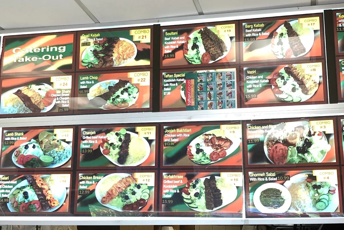 Menu, Taftan Kebab