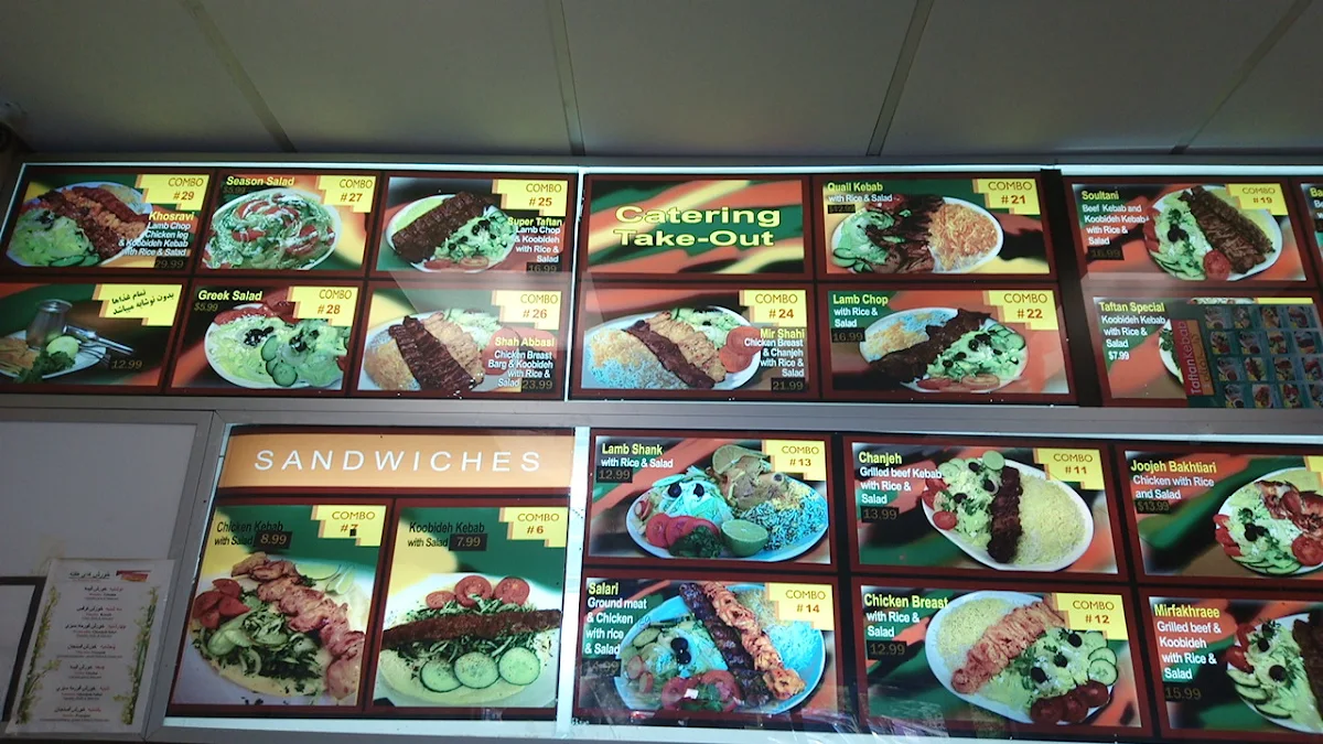 Menu, Taftan Kebab