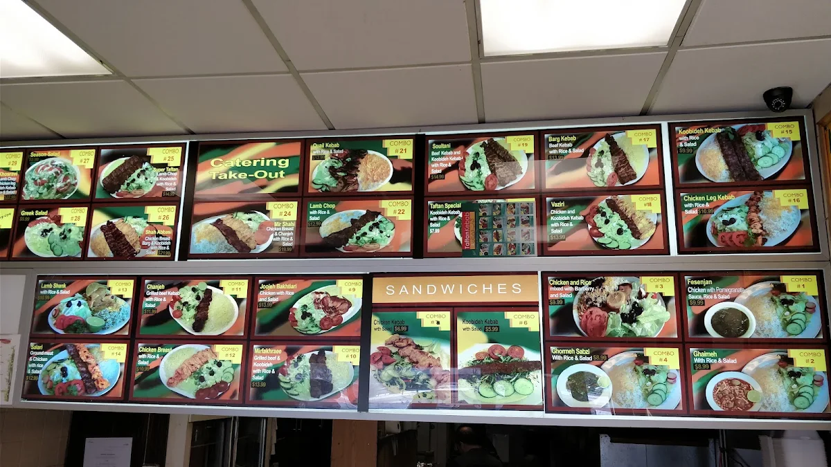 Menu, Taftan Kebab