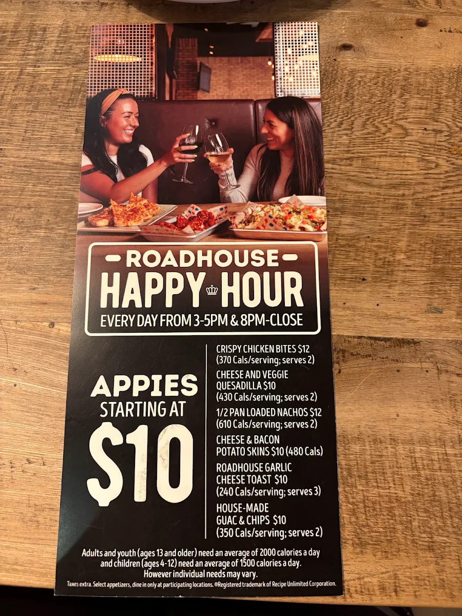 Menu, Kelseys Original Roadhouse