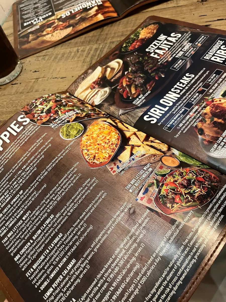 Menu, Kelseys Original Roadhouse