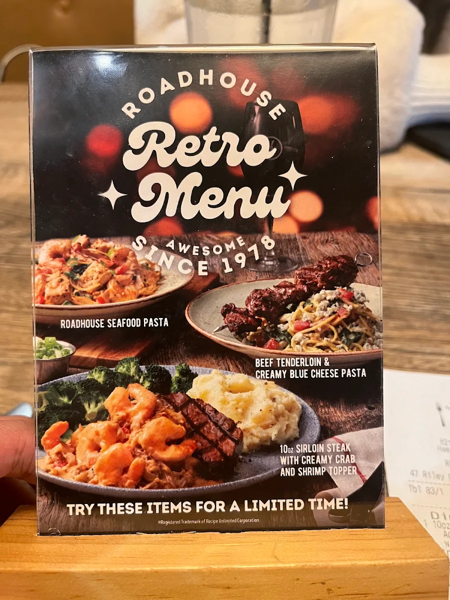 Menu, Kelseys Original Roadhouse
