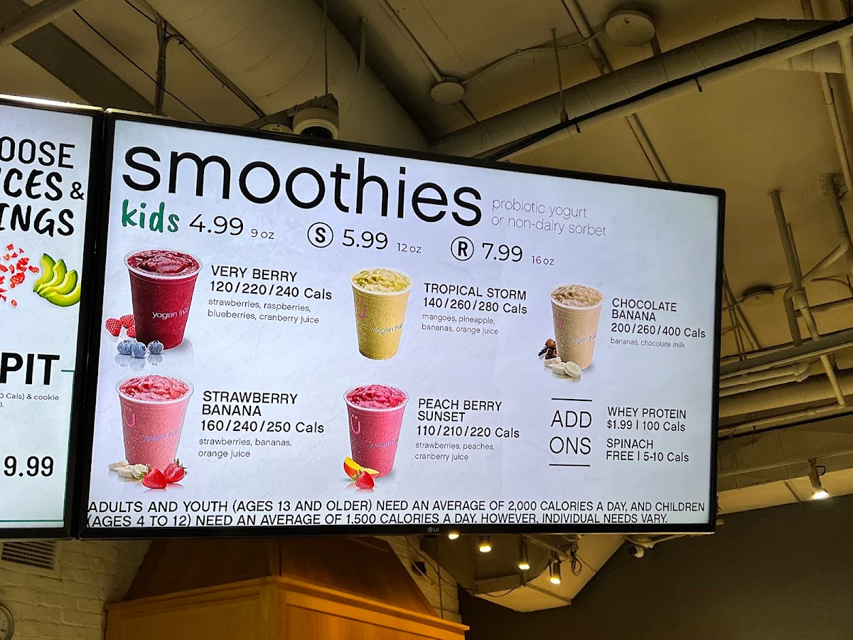 Menu, Pita Pit
