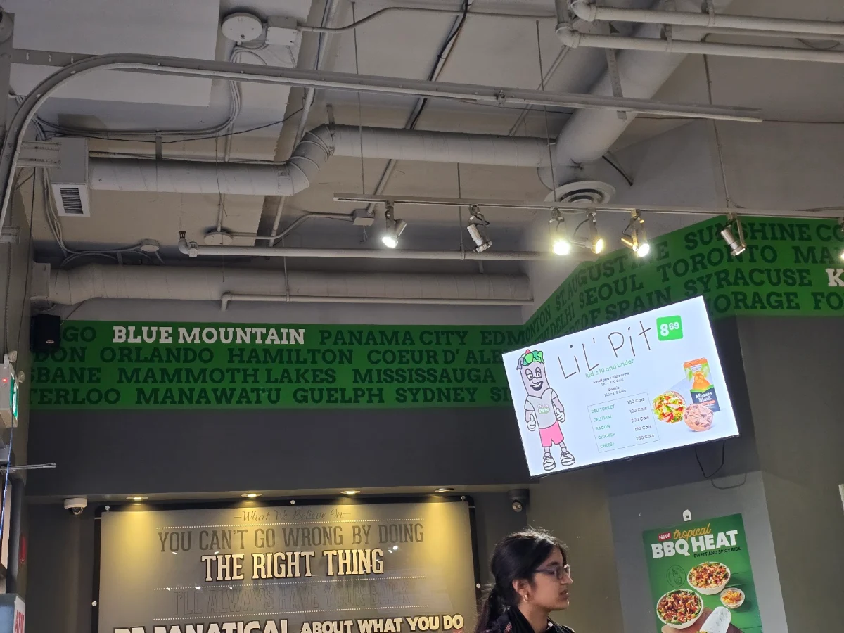 Menu, Pita Pit