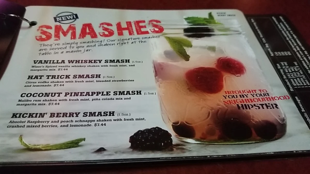 Menu, St. Louis Bar & Grill