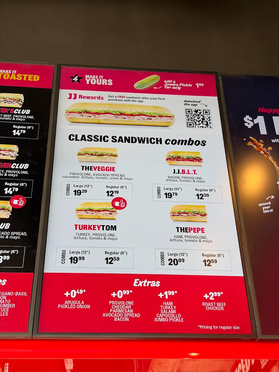Menu, Jimmy John's