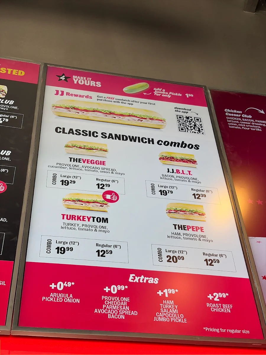 Menu, Jimmy John's