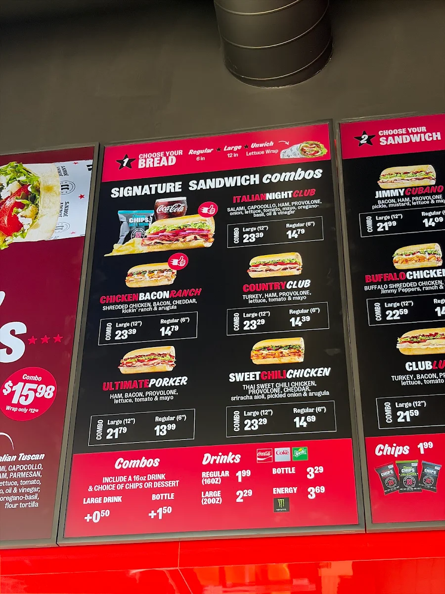 Menu, Jimmy John's