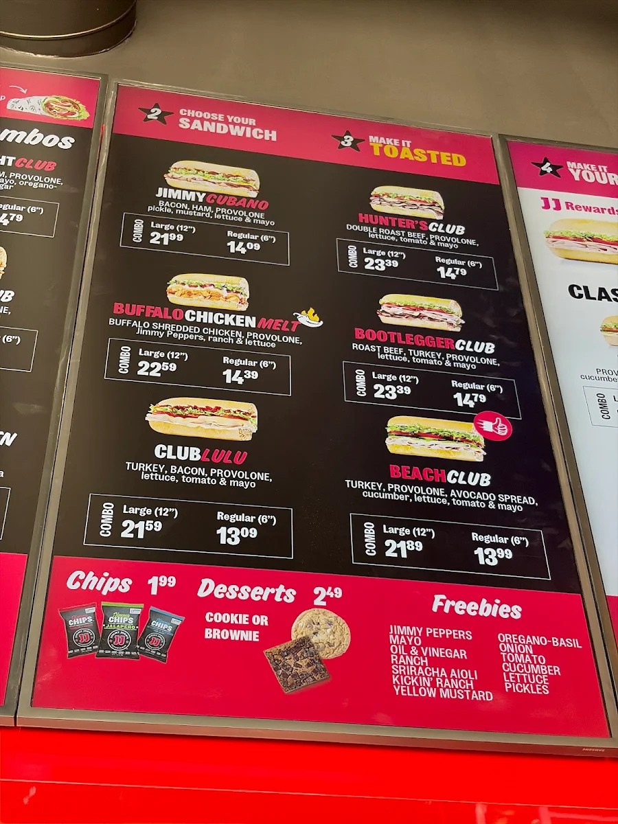 Menu, Jimmy John's