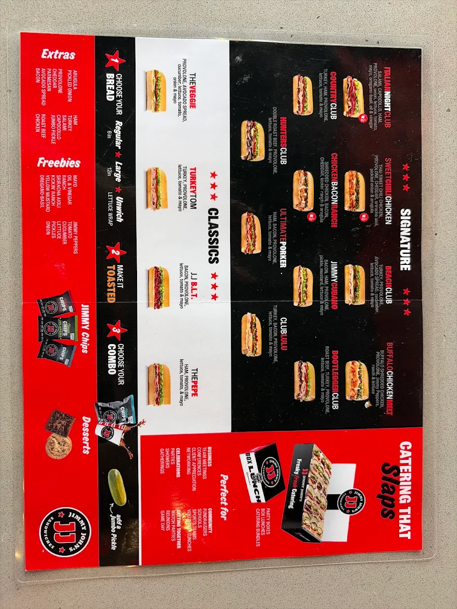 Menu, Jimmy John's
