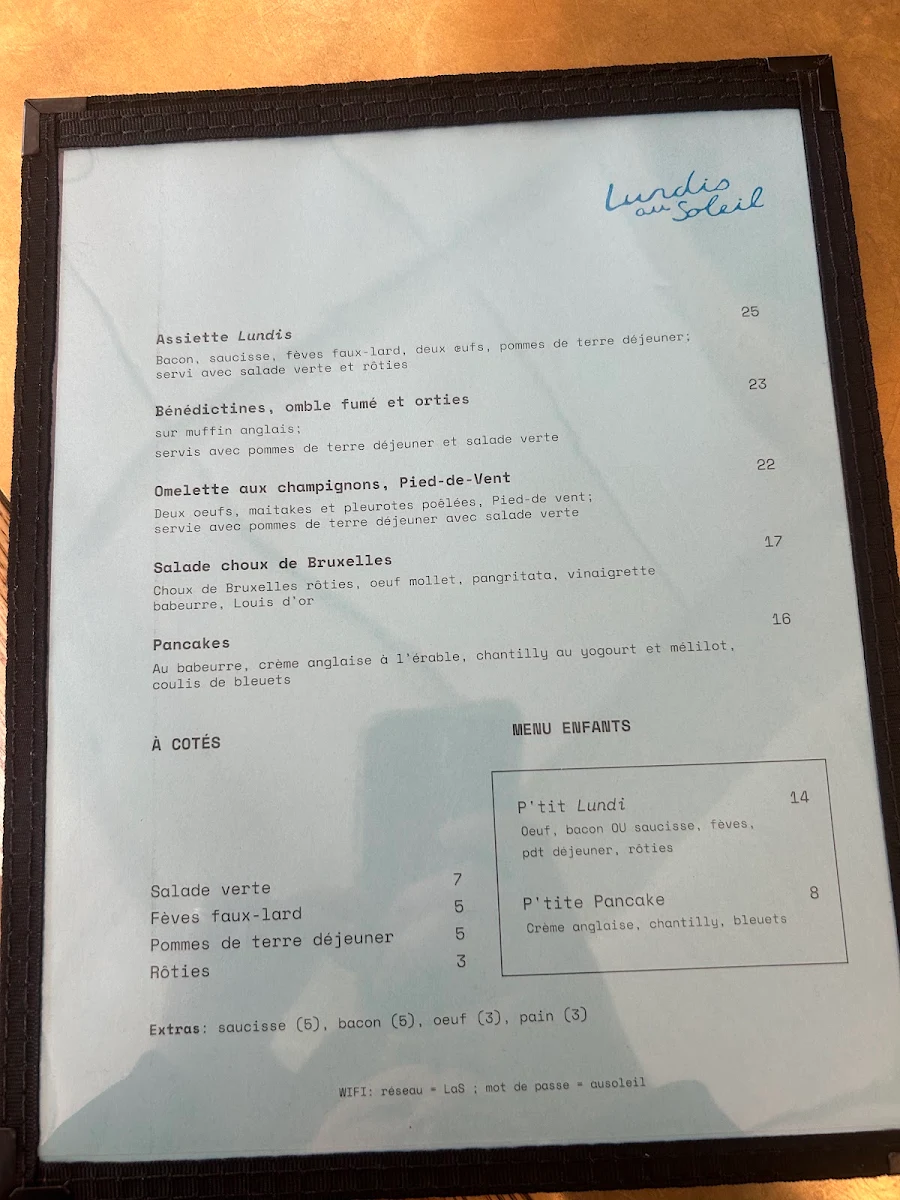 Menu photo 1