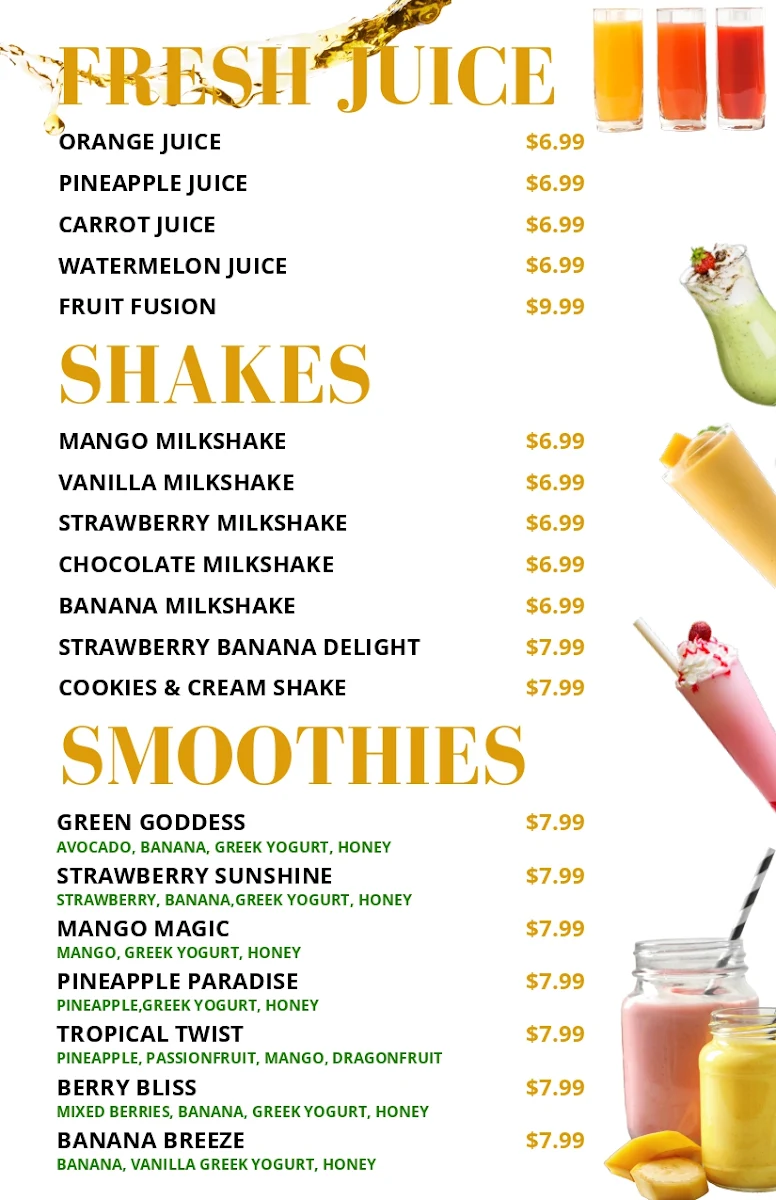 Menu, Bombay's Chutney