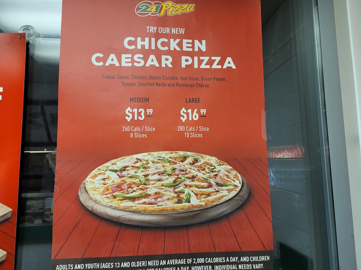 Menu, 241 Pizza