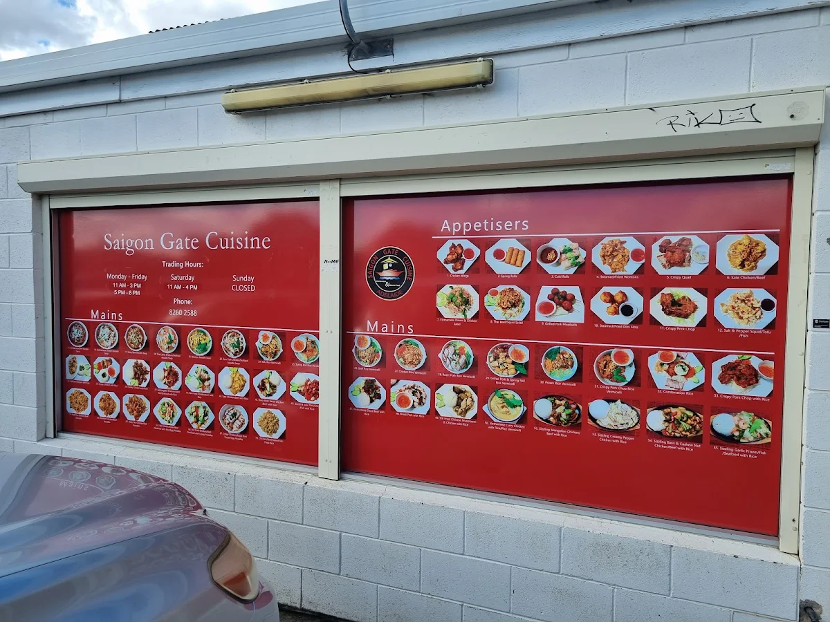 Menu, Saigon Gate Cuisine