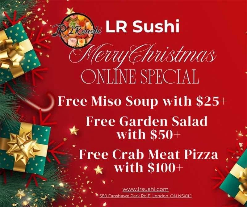 Menu, LR sushi